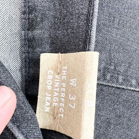 Madewell The Perfect Vintage Crop Jeans Womens 37(L) Black Wash Straight New - Picture 11 of 12